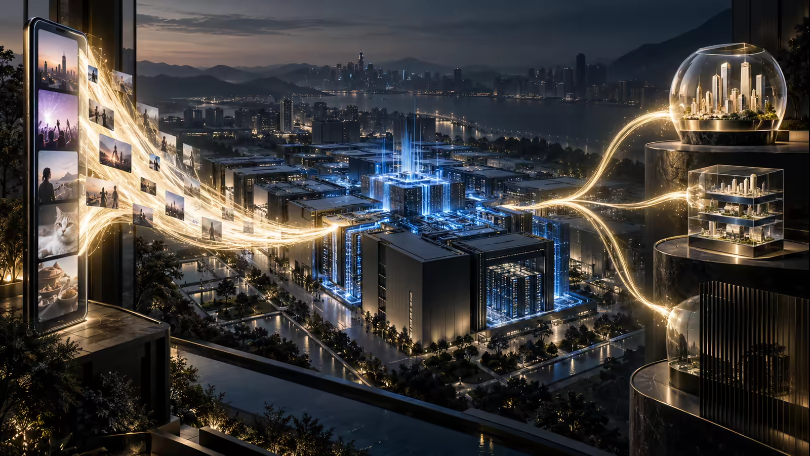 A stream of short videos funds an Asian data centre before splitting across three investment portfolios.