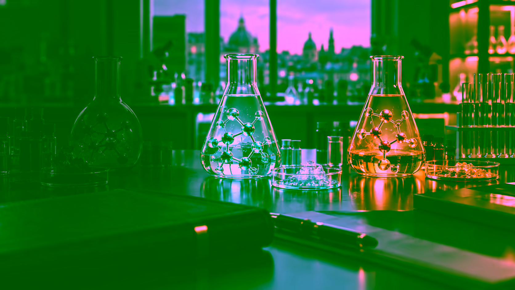 Three clinical-trial files connected to one holding in an investment-company portfolio.